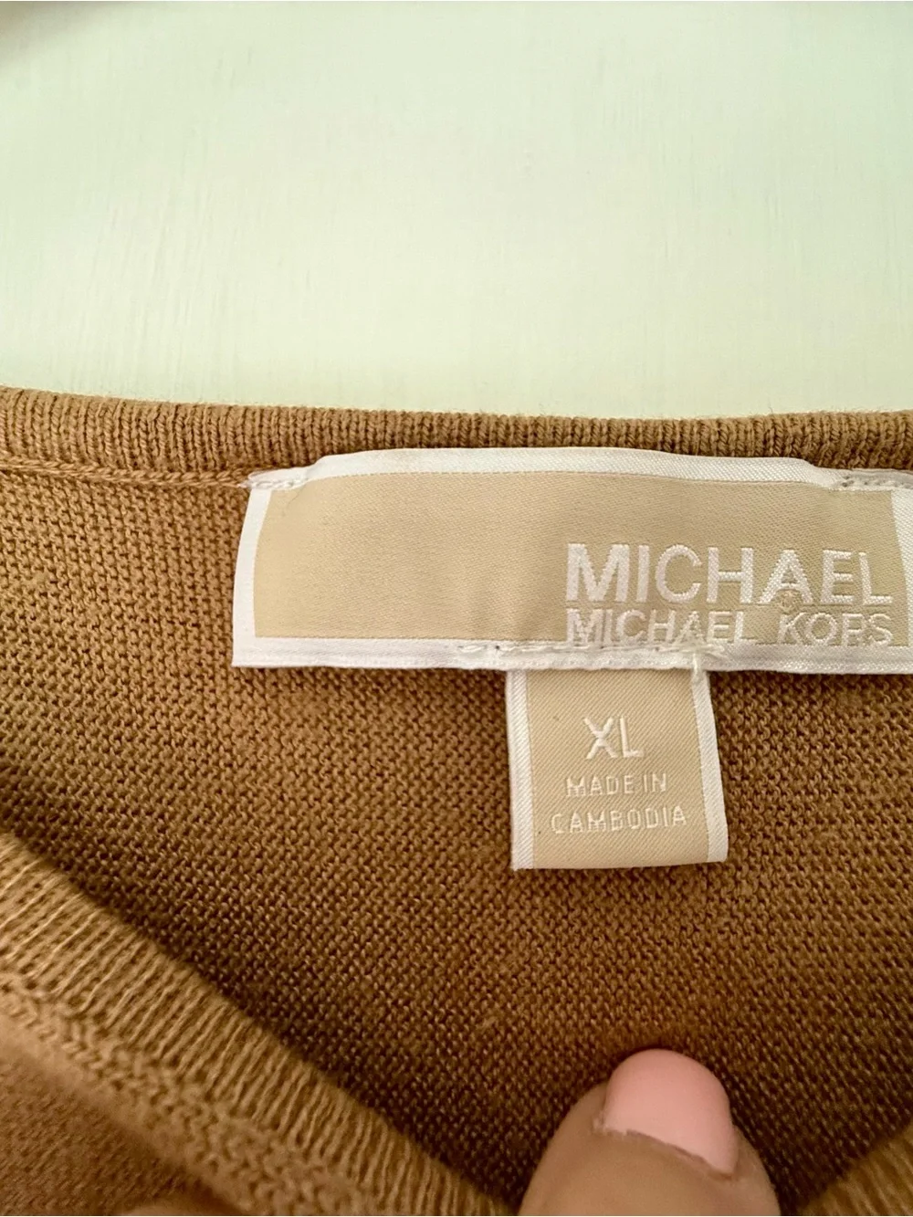 Michael Kors Camel Lightweight Sweater